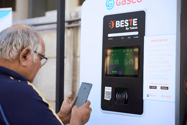 Estación de carga Gasco